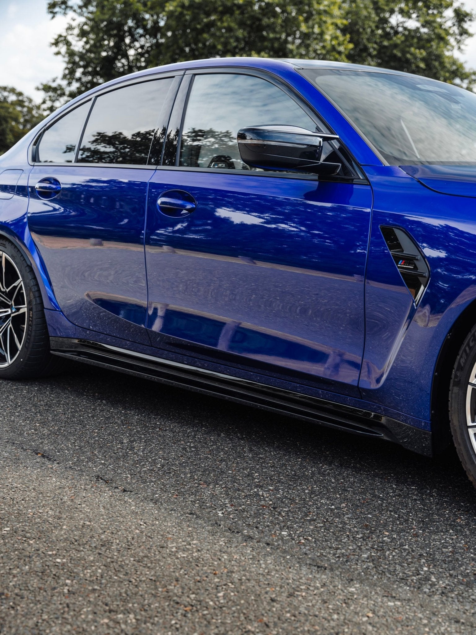 BMW M3 G80 G81 EVO-S Gloss Black Side Skirts by ZAERO (2021+) - AUTOID® - Side Skirts & Winglets - Zaero Design