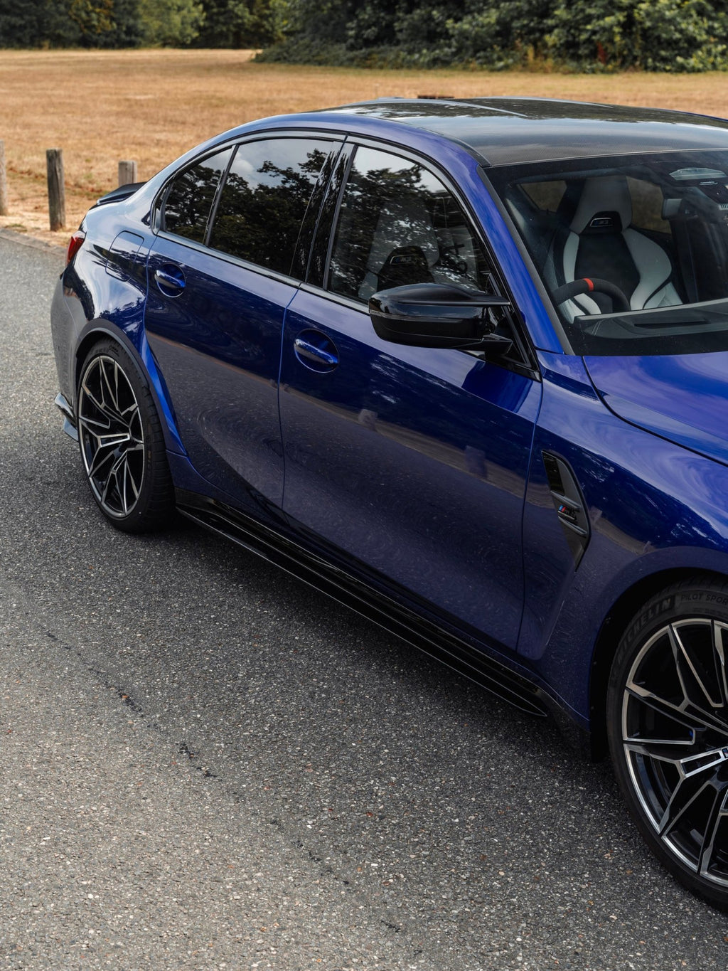 BMW M3 G80 G81 EVO-S Gloss Black Side Skirts by ZAERO (2021+) - AUTOID® - Side Skirts & Winglets - Zaero Design