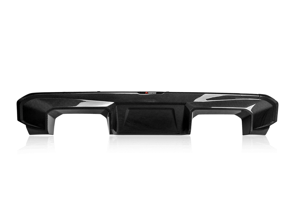 BMW M3 G80 G81 & M4 G82 G83 Akrapovic High Gloss Carbon Fibre Rear Diffuser (2021+) - AUTOID - Rear Diffusers - Akrapović