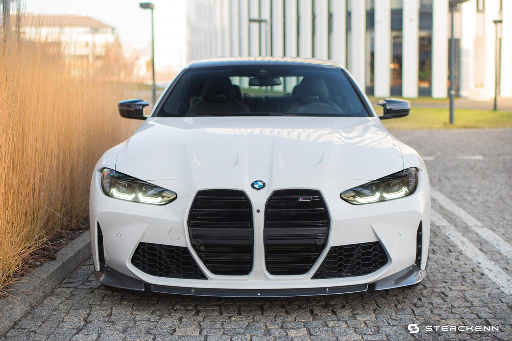 BMW M3 G80 G81 & M4 G82 G83 Carbon Fibre Front Splitter by Sterckenn (2021+) - AUTOID - Front Lips & Splitters - Sterckenn