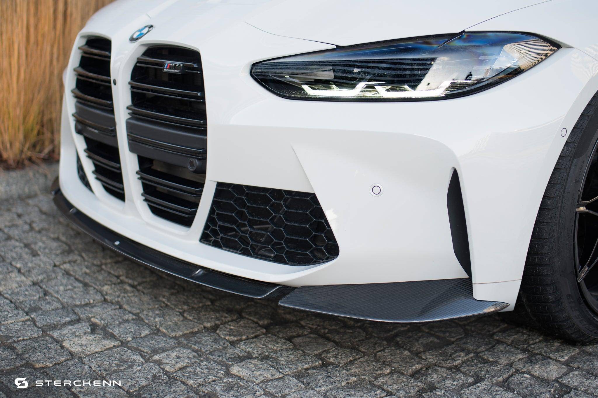 BMW M3 G80 G81 & M4 G82 G83 Carbon Fibre Front Splitter by Sterckenn (2021+) - AUTOID® - Front Lips & Splitters - Sterckenn