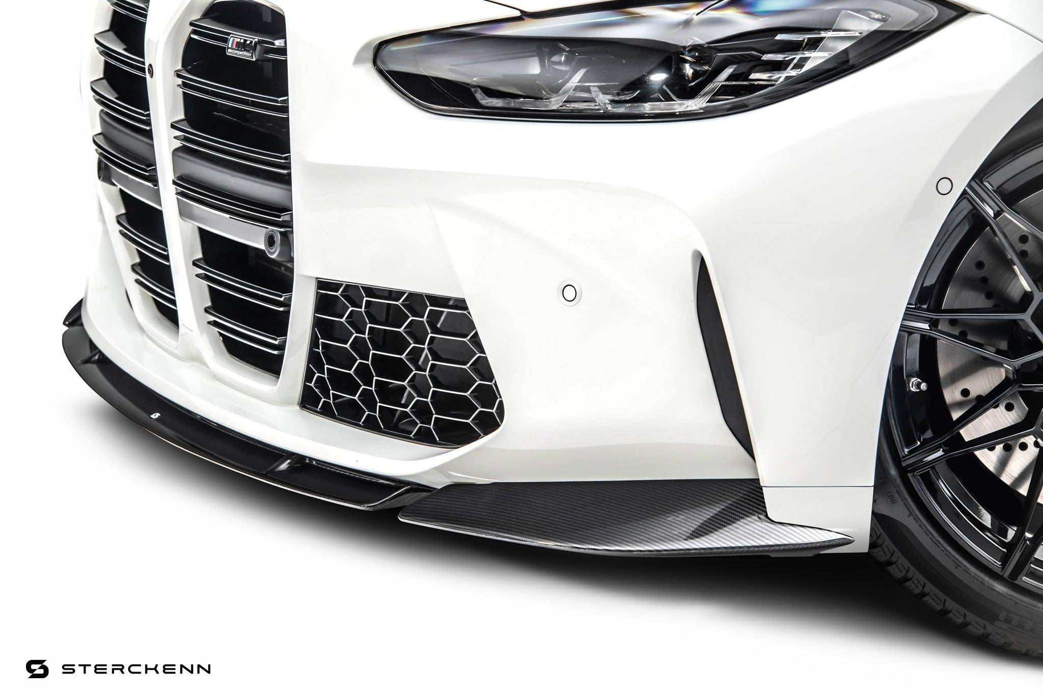 BMW M3 G80 G81 & M4 G82 G83 Carbon Fibre Front Splitter by Sterckenn (2021+) - AUTOID® - Front Lips & Splitters - Sterckenn