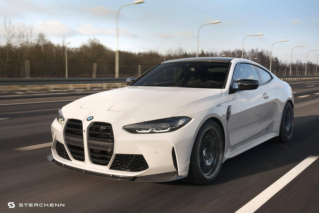 BMW M3 G80 G81 & M4 G82 G83 Carbon Fibre Front Splitter by Sterckenn (2021+) - AUTOID® - Front Lips & Splitters - Sterckenn