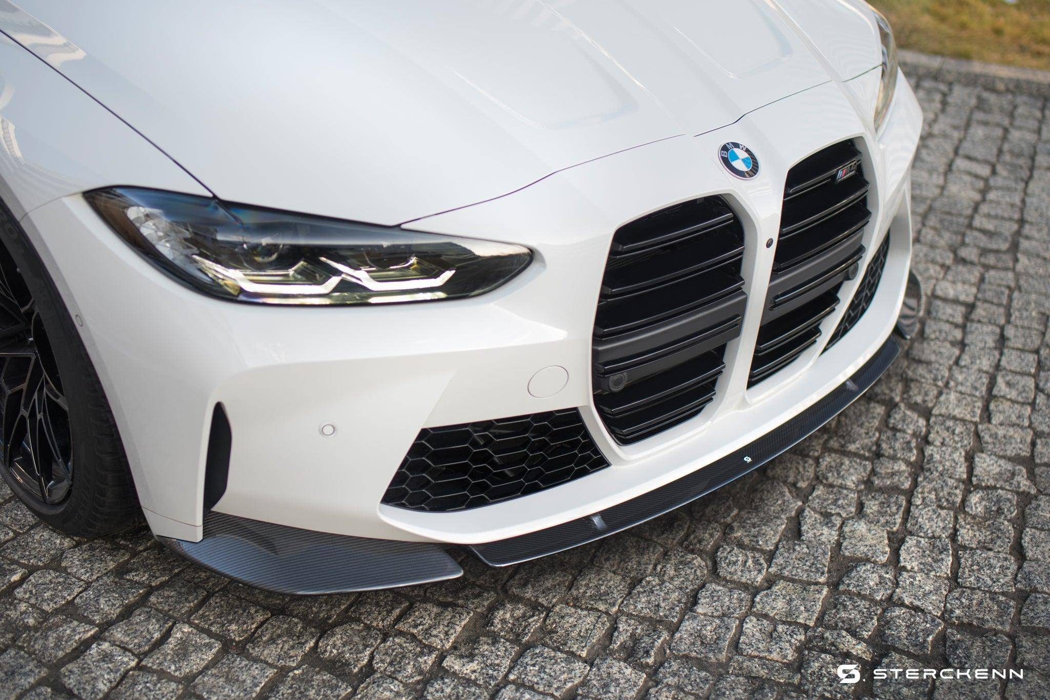 BMW M3 G80 G81 & M4 G82 G83 Carbon Fibre Front Splitter by Sterckenn (2021+) - AUTOID® - Front Lips & Splitters - Sterckenn