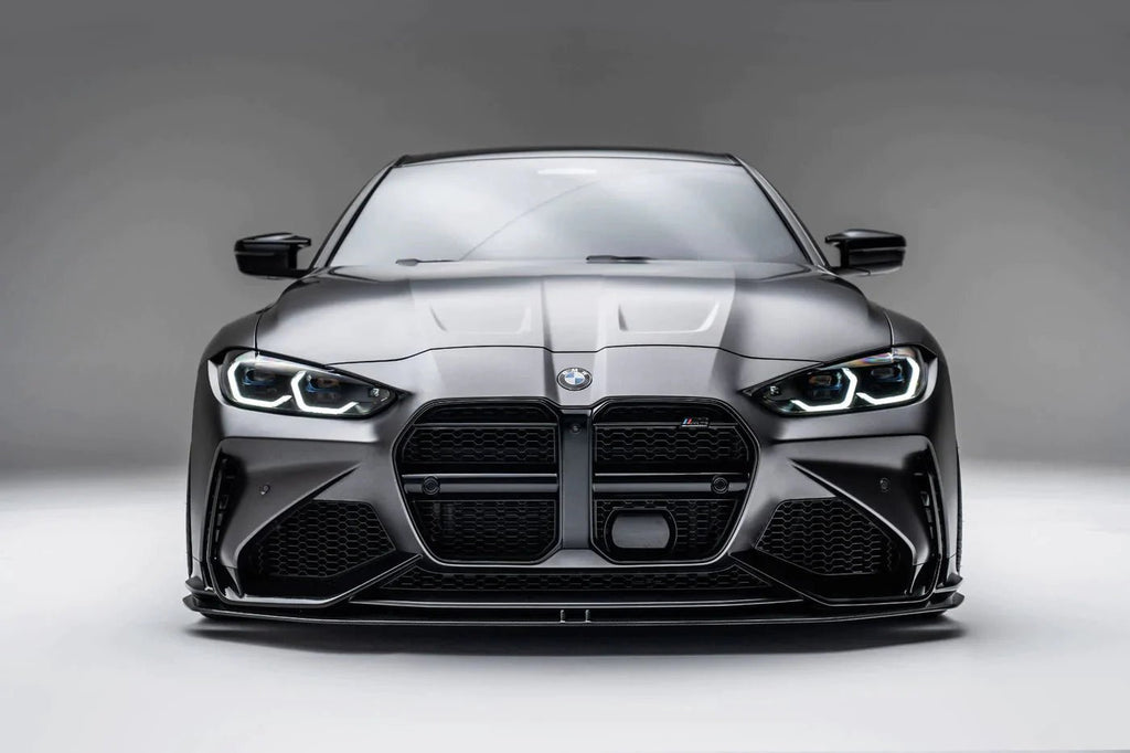 BMW M3 G80 G81 & M4 G82 G83 Carbon Fibre Splitter for Front Bumper by Adro (2021+) - AUTOID - Front & Rear Bumpers - Adro