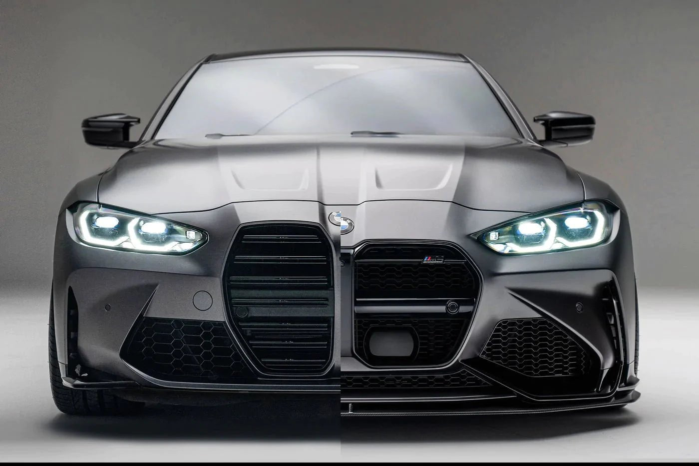BMW M3 G80 G81 & M4 G82 G83 Carbon Fibre Splitter for V1 Bumper by Adro (2021+) - AUTOID® - Front Lips & Splitters - Adro