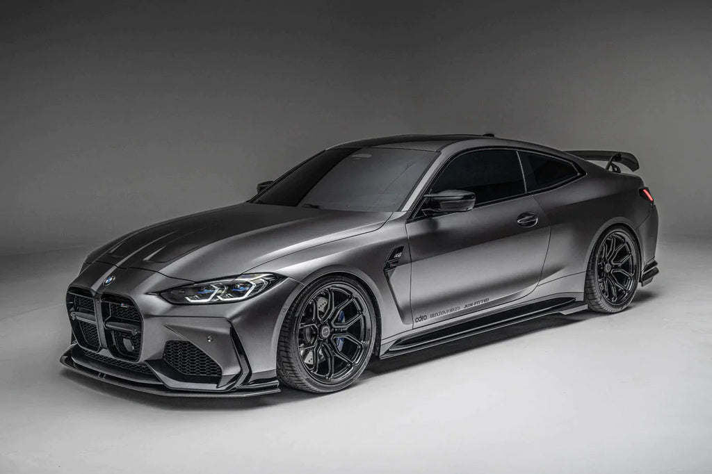 BMW M3 G80 G81 & M4 G82 G83 Carbon Fibre Splitter for V1 Bumper by Adro (2021+) - AUTOID® - Front Lips & Splitters - Adro