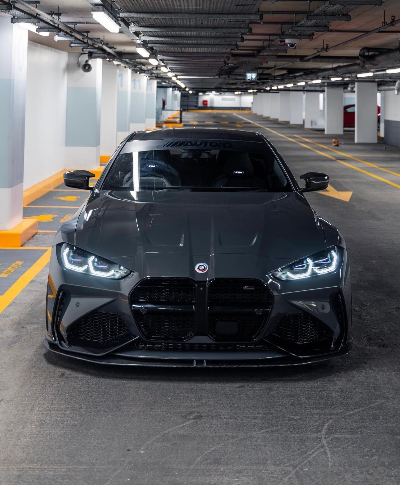 BMW M3 G80 G81 & M4 G82 G83 Carbon Fibre Splitter for V1 Bumper by Adro (2021+) - AUTOID® - Front Lips & Splitters - Adro