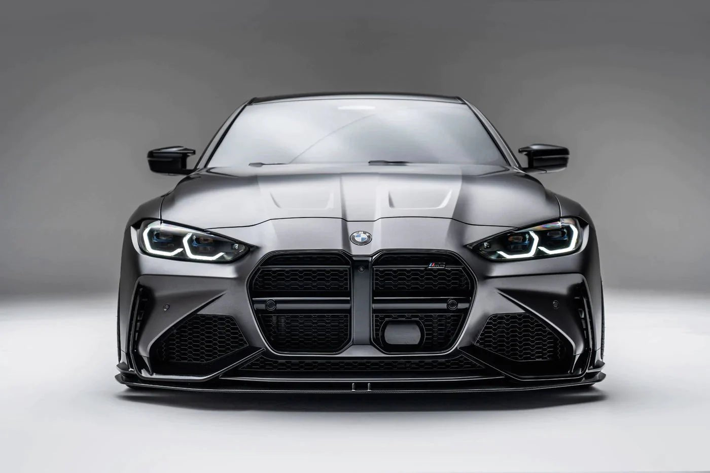 BMW M3 G80 G81 & M4 G82 G83 Carbon Fibre Splitter for V1 Bumper by Adro (2021+) - AUTOID® - Front Lips & Splitters - Adro