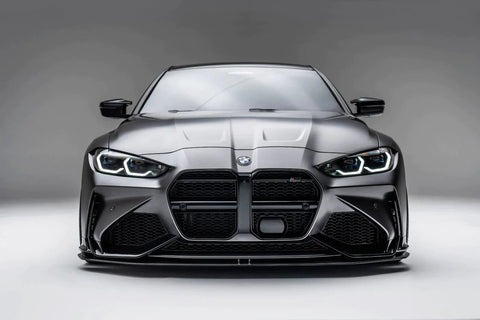 BMW M3 G80 G81 & M4 G82 G83 Carbon Fibre Splitter for V1 Bumper by Adro (2021+) - AUTOID® - Front Lips & Splitters - Adro