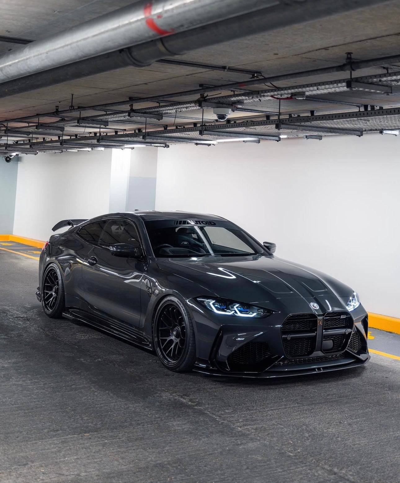 BMW M3 G80 G81 & M4 G82 G83 Carbon Fibre Splitter for V1 Bumper by Adro (2021+) - AUTOID® - Front Lips & Splitters - Adro