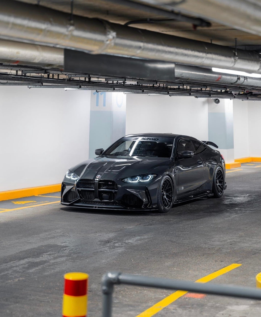 BMW M3 G80 G81 & M4 G82 G83 Carbon Fibre Splitter for V1 Bumper by Adro (2021+) - AUTOID® - Front Lips & Splitters - Adro