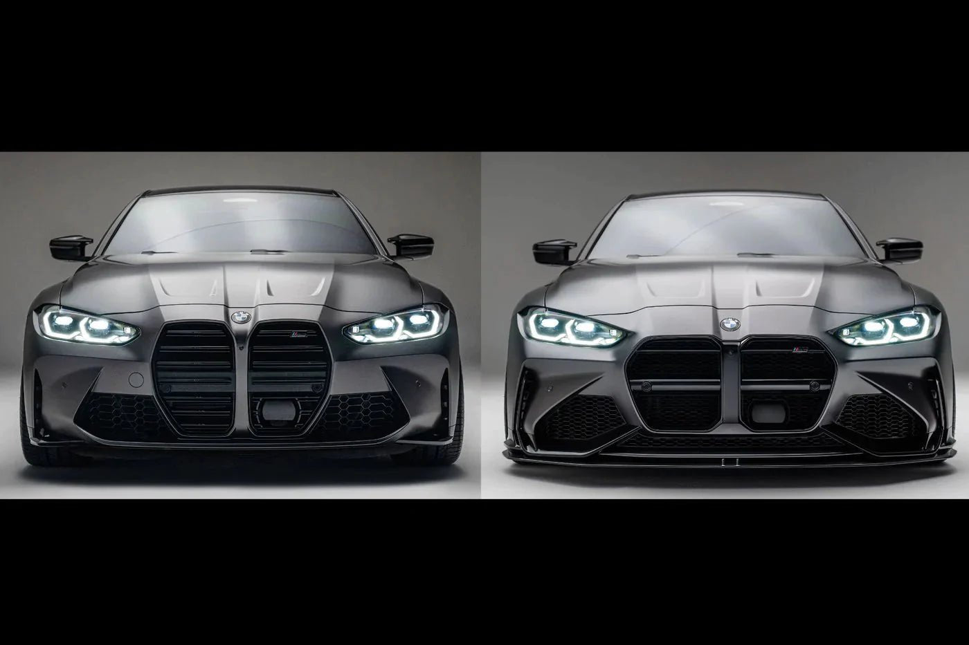 BMW M3 G80 G81 & M4 G82 G83 Carbon Fibre Splitter for V1 Bumper by Adro (2021+) - AUTOID® - Front Lips & Splitters - Adro