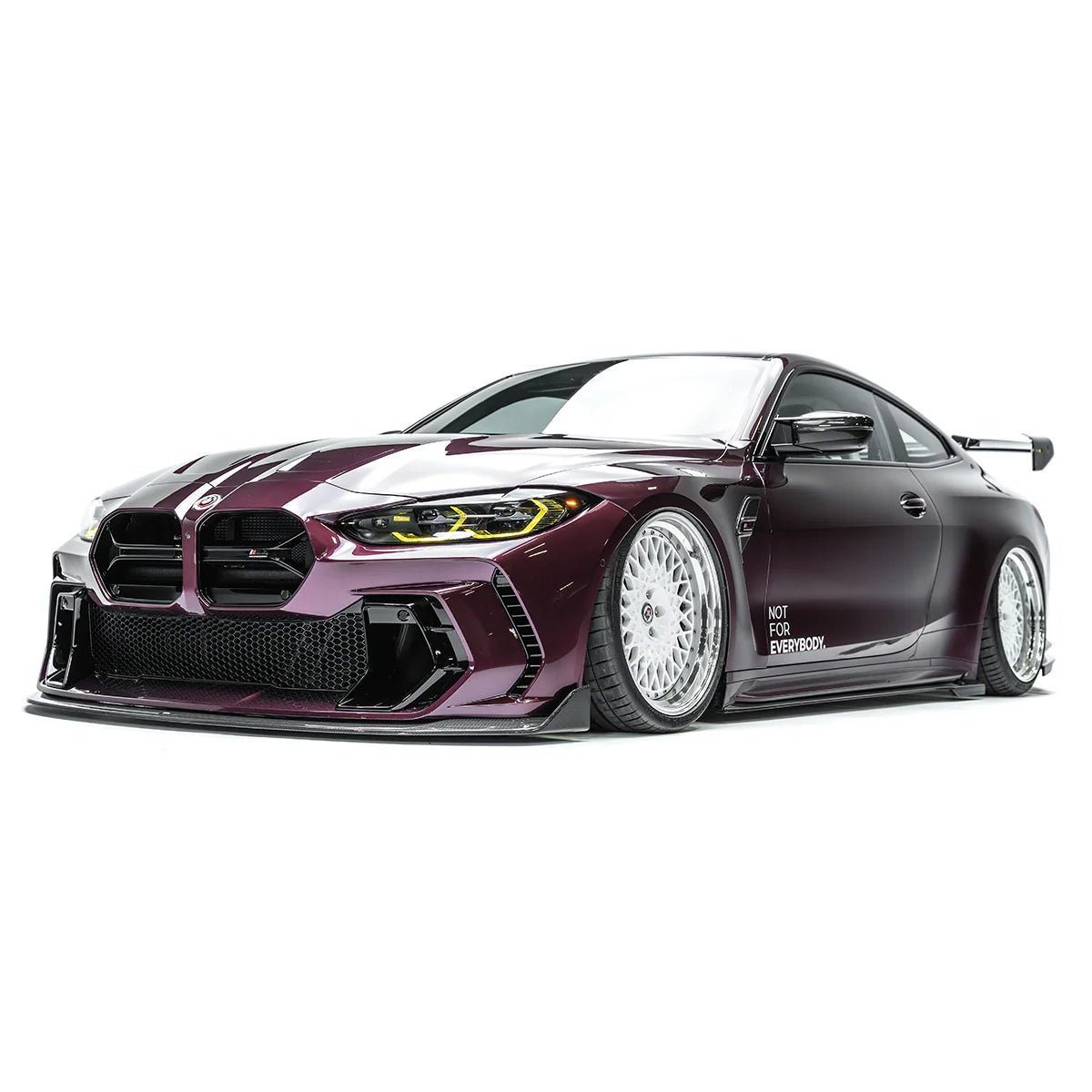 BMW M3 G80 G81 & M4 G82 G83 Carbon Fibre Splitter for V2 Bumper by Adro (2021+) - AUTOID® - Front Lips & Splitters - Adro
