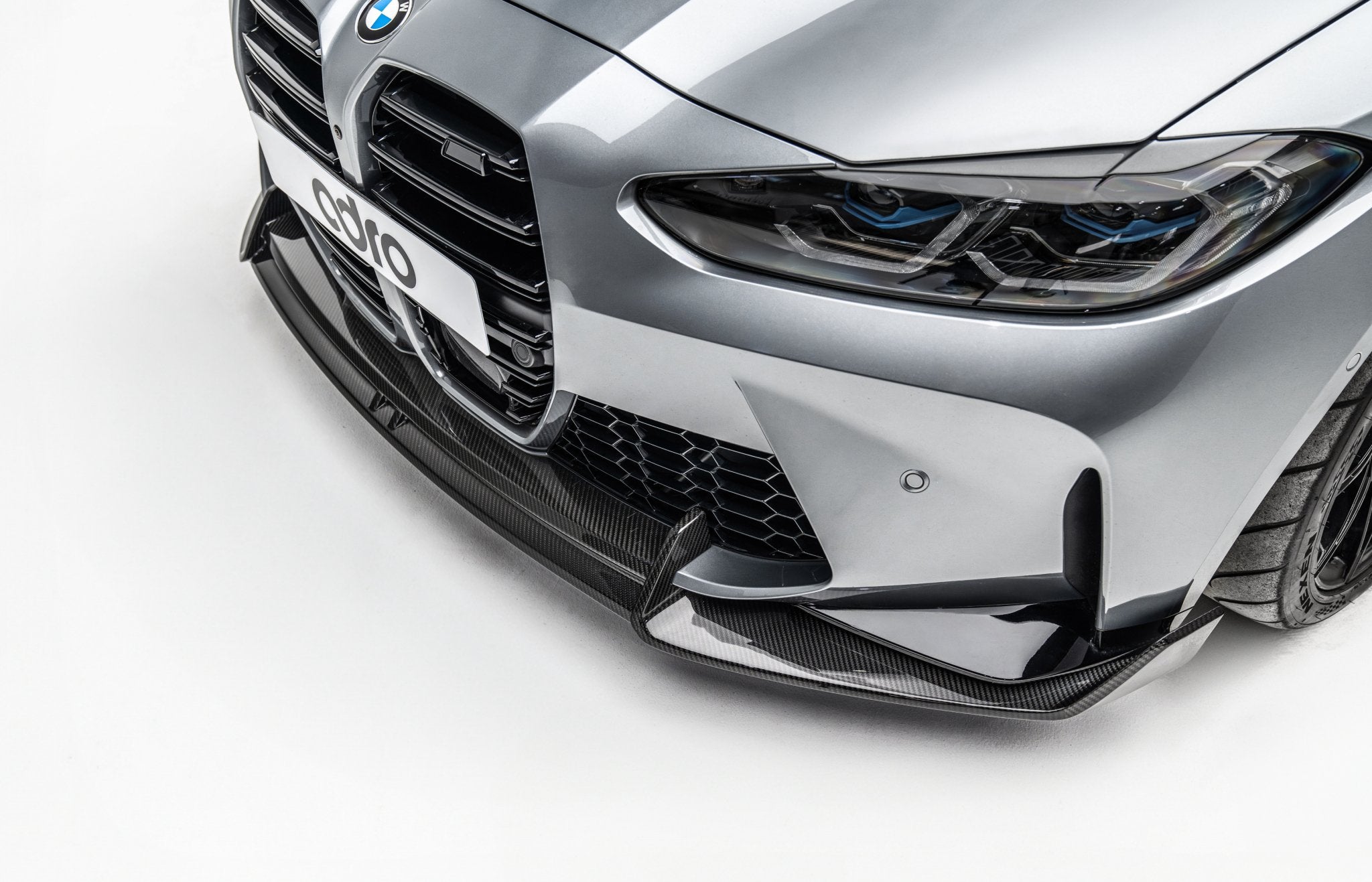 BMW M3 G80 G81 & M4 G82 G83 Dry Carbon Fibre Front Splitter by Adro (2021+) - AUTOID - Front Lips & Splitters - Adro