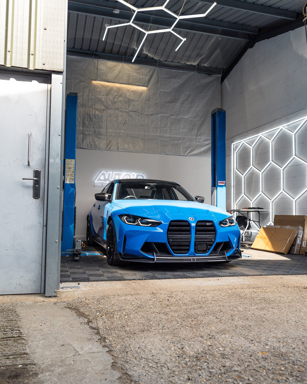 BMW M3 G80 G81 & M4 G82 G83 Dry Carbon Fibre Front Splitter by Adro (2021+) - AUTOID - Front Lips & Splitters - Adro