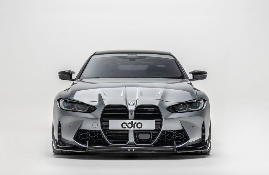 BMW M3 G80 G81 & M4 G82 G83 Dry Carbon Fibre Front Splitter by Adro (2021+) - AUTOID® - Front Lips & Splitters - Adro