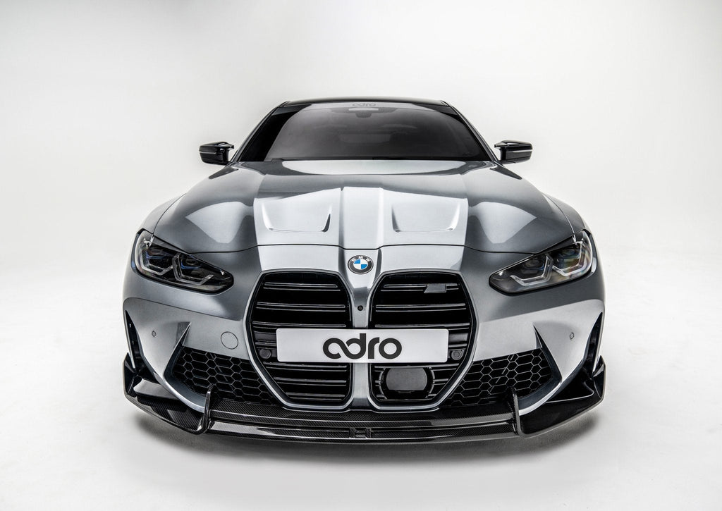 BMW M3 G80 G81 & M4 G82 G83 Dry Carbon Fibre Front Splitter by Adro (2021+) - AUTOID® - Front Lips & Splitters - Adro