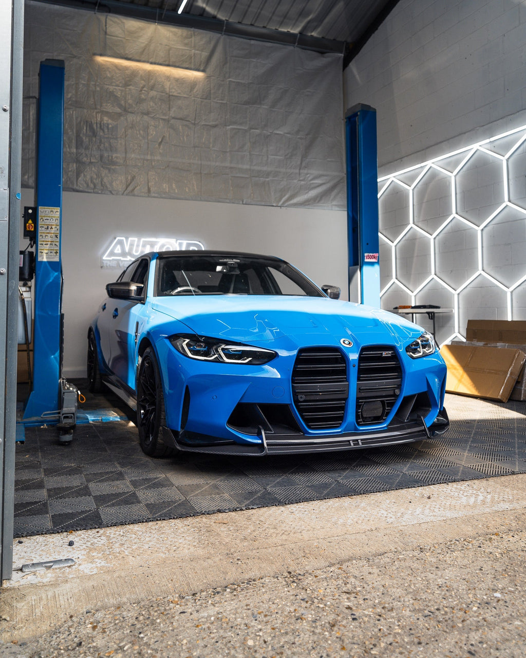 BMW M3 G80 G81 & M4 G82 G83 Dry Carbon Fibre Front Splitter by Adro (2021+) - AUTOID® - Front Lips & Splitters - Adro