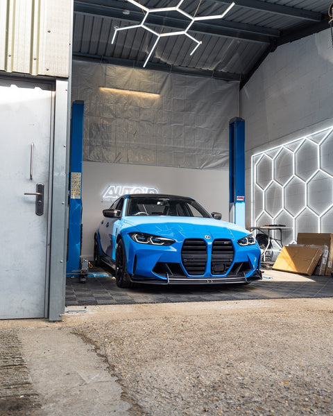 BMW M3 G80 G81 & M4 G82 G83 Dry Carbon Fibre Front Splitter by Adro (2021+) - AUTOID® - Front Lips & Splitters - Adro