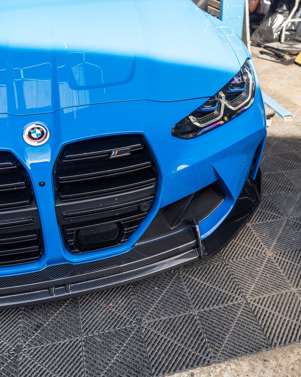 BMW M3 G80 G81 & M4 G82 G83 Dry Carbon Fibre Front Splitter by Adro (2021+) - AUTOID® - Front Lips & Splitters - Adro