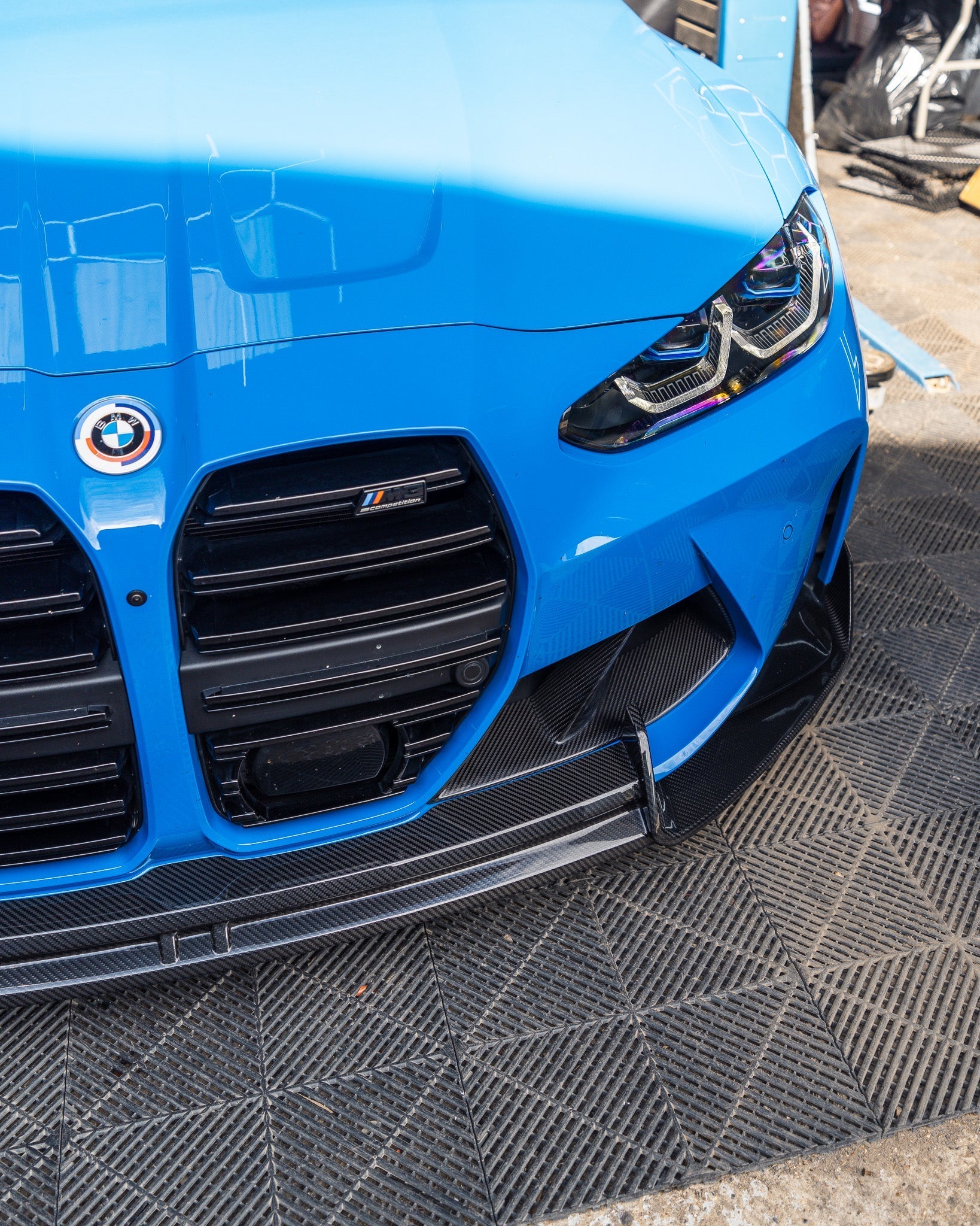 BMW M3 G80 G81 & M4 G82 G83 Dry Carbon Fibre Front Splitter by Adro (2021+) - AUTOID® - Front Lips & Splitters - Adro