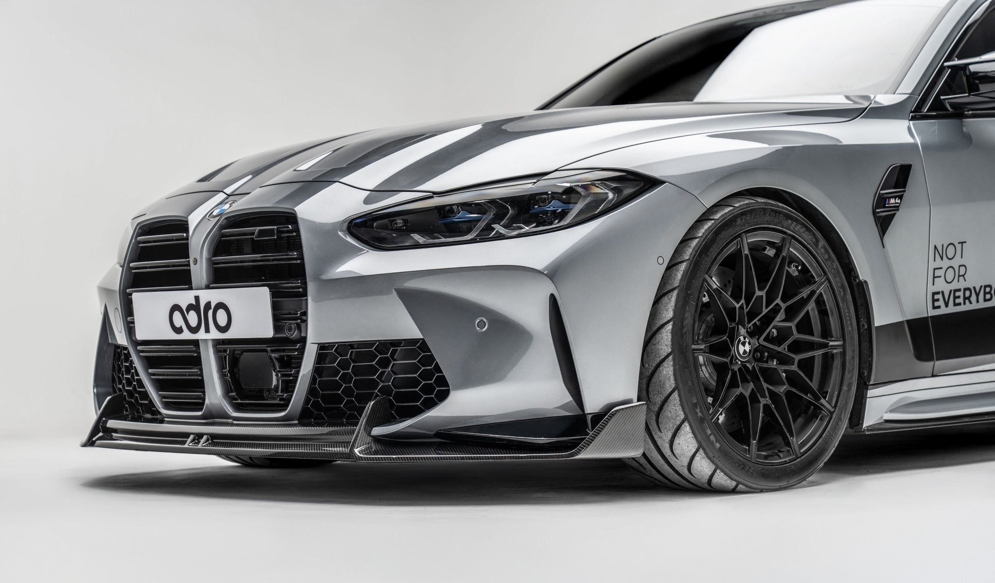 BMW M3 G80 G81 & M4 G82 G83 Dry Carbon Fibre Front Splitter by Adro (2021+) - AUTOID® - Front Lips & Splitters - Adro
