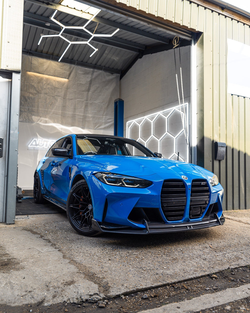 BMW M3 G80 G81 & M4 G82 G83 Dry Carbon Fibre Front Splitter by Adro (2021+) - AUTOID® - Front Lips & Splitters - Adro