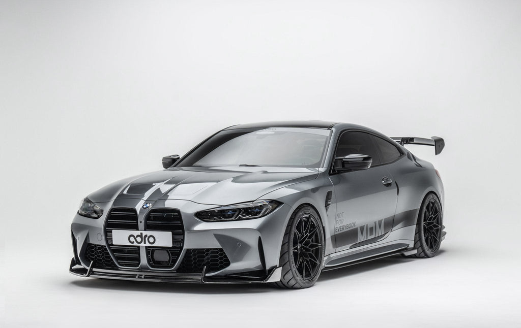 BMW M3 G80 G81 & M4 G82 G83 Dry Carbon Fibre Front Splitter by Adro (2021+) - AUTOID® - Front Lips & Splitters - Adro