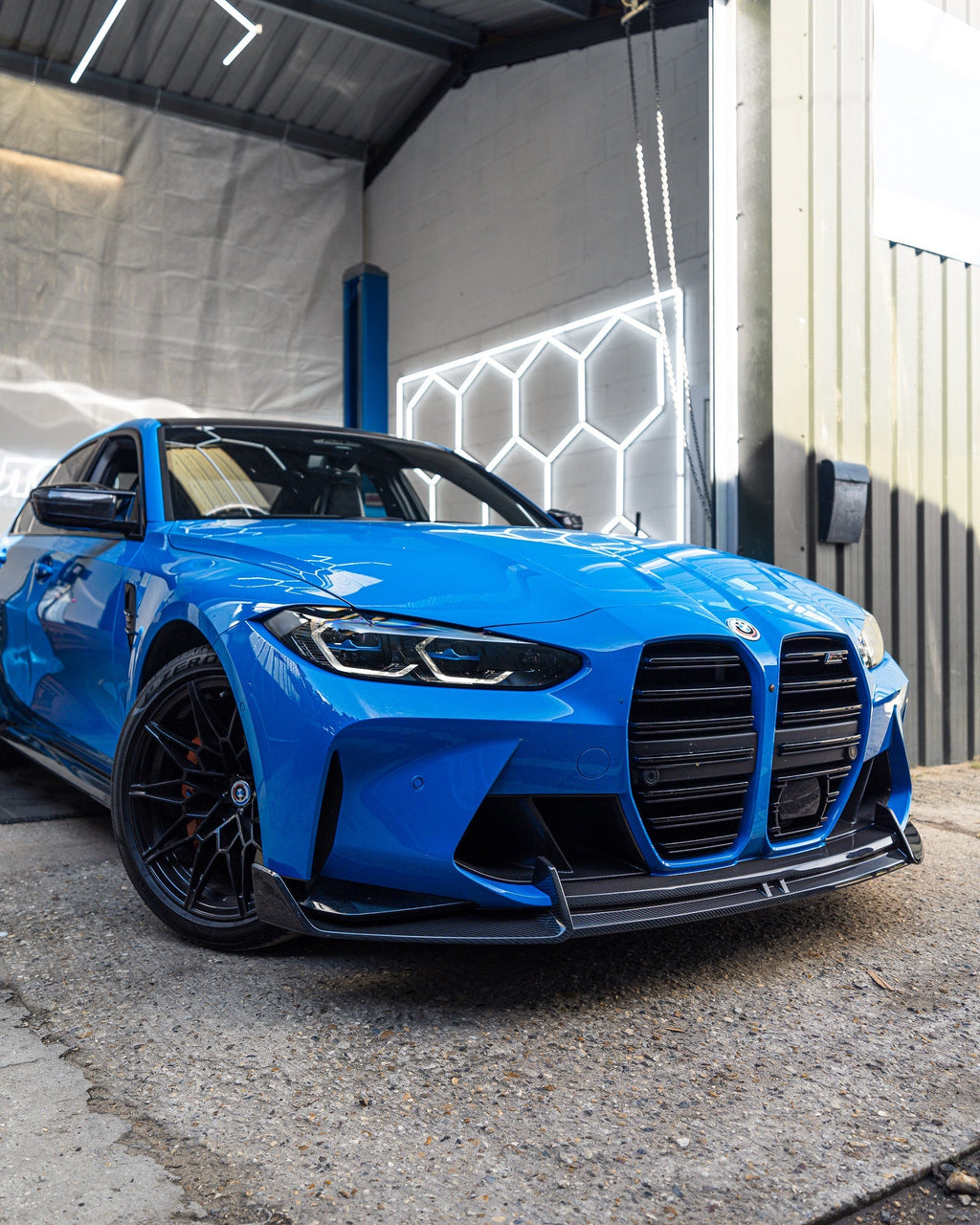 BMW M3 G80 G81 & M4 G82 G83 Dry Carbon Fibre Front Splitter by Adro (2021+) - AUTOID® - Front Lips & Splitters - Adro