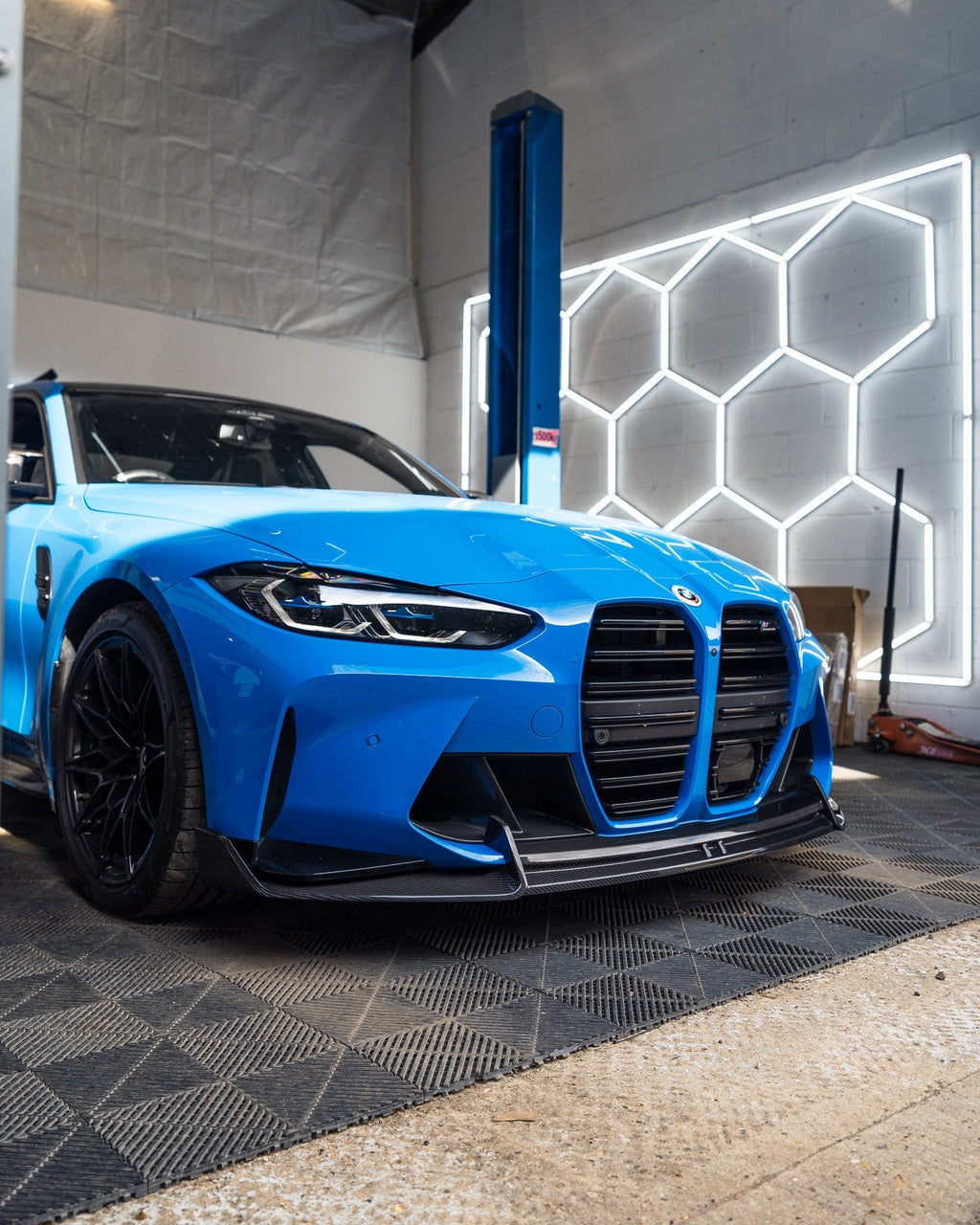 BMW M3 G80 G81 & M4 G82 G83 Dry Carbon Fibre Front Splitter by Adro (2021+) - AUTOID® - Front Lips & Splitters - Adro