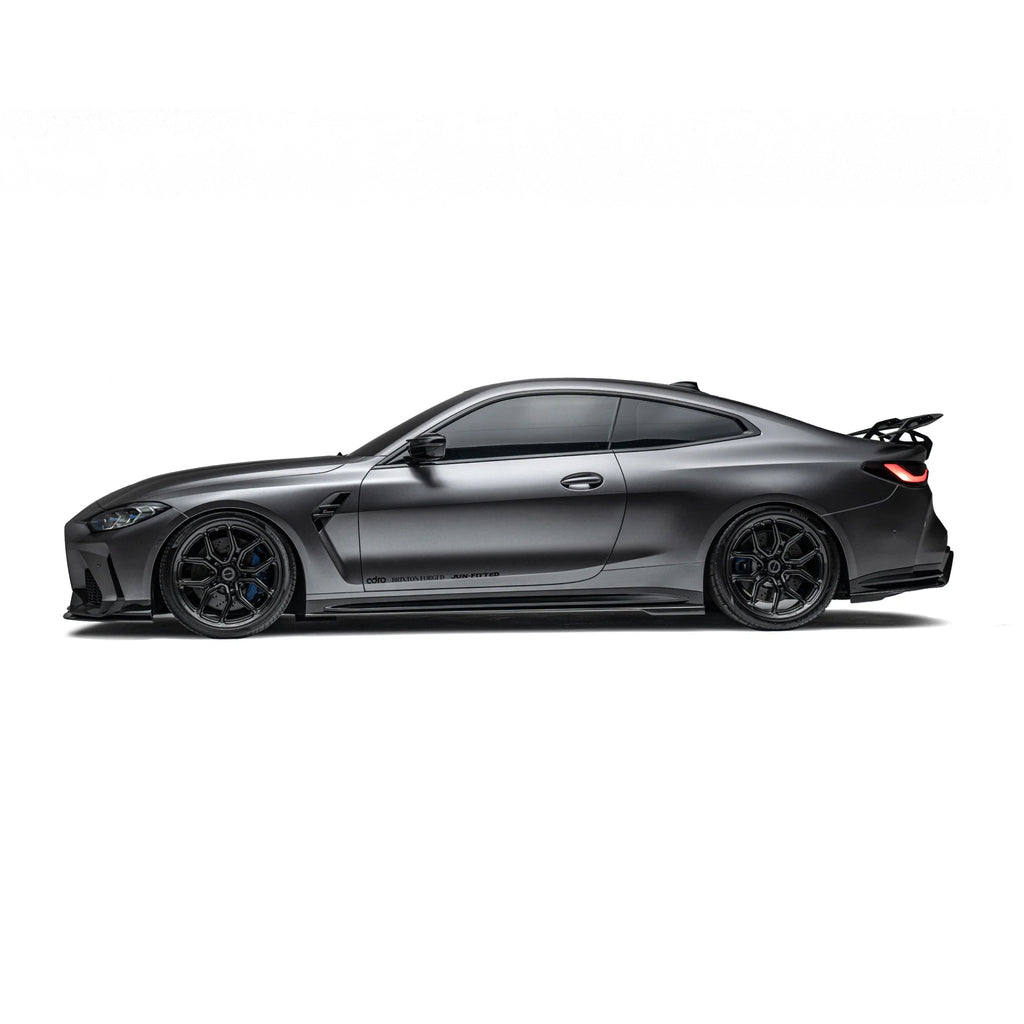 BMW M3 G80 G81 & M4 G82 G83 Dry Carbon Fibre Full Length Side Skirts by Adro (2021+) - AUTOID® - Side Skirts & Winglets - Adro
