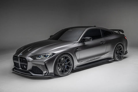 BMW M3 G80 G81 & M4 G82 G83 Dry Carbon Fibre Full Length Side Skirts by Adro (2021+) - AUTOID® - Side Skirts & Winglets - Adro
