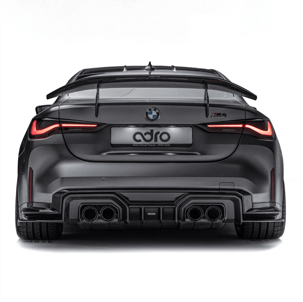 BMW M3 G80 G81 & M4 G82 G83 Dry Carbon Fibre Rear Diffuser by Adro (2021+) - AUTOID® - Rear Diffusers - Adro
