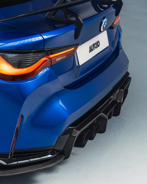 BMW M3 G80 G81 & M4 G82 G83 Dry Carbon Fibre Rear Diffuser by Adro (2021+) - AUTOID® - Rear Diffusers - Adro