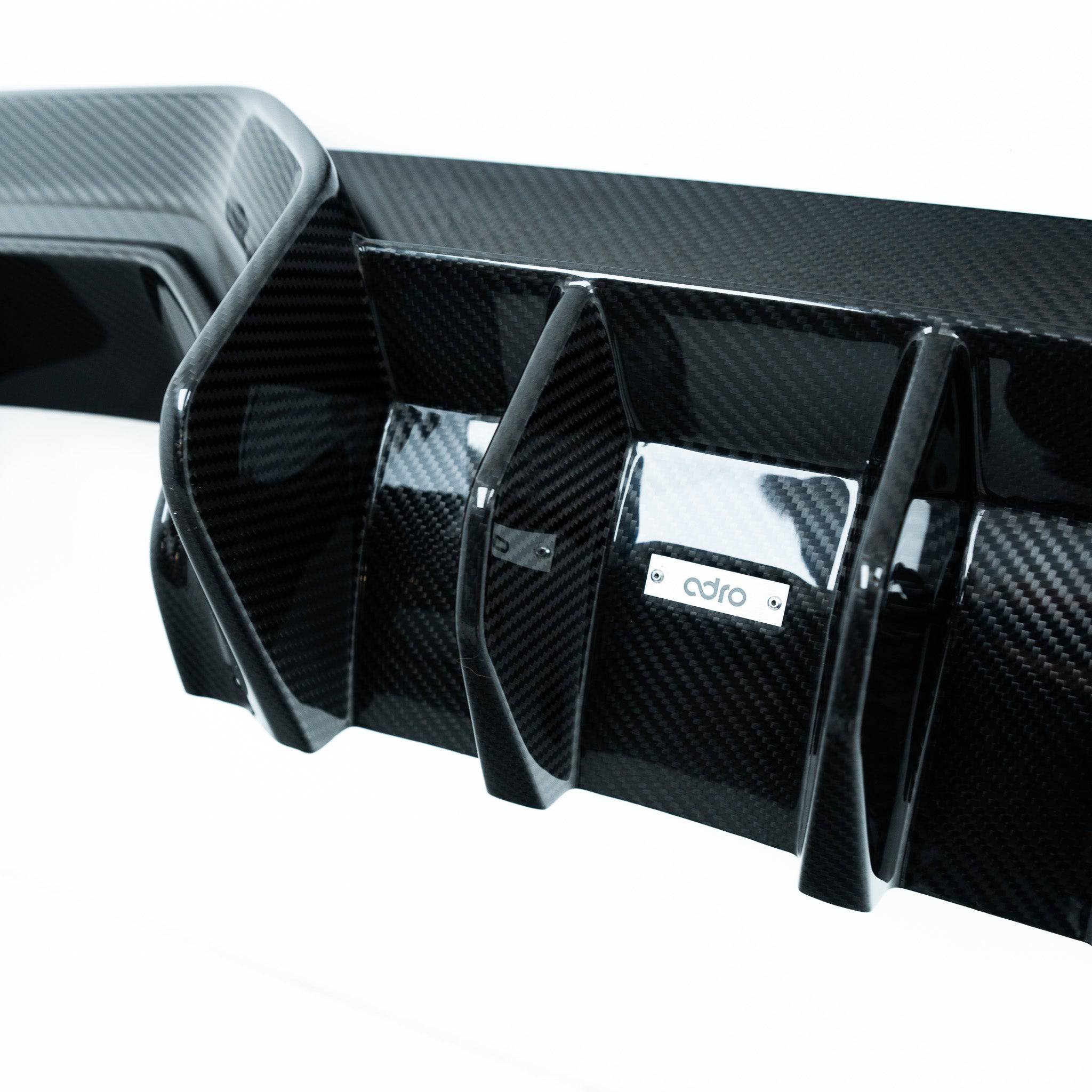 BMW M3 G80 G81 & M4 G82 G83 Dry Carbon Fibre Rear Diffuser by Adro (2021+) - AUTOID® - Rear Diffusers - Adro
