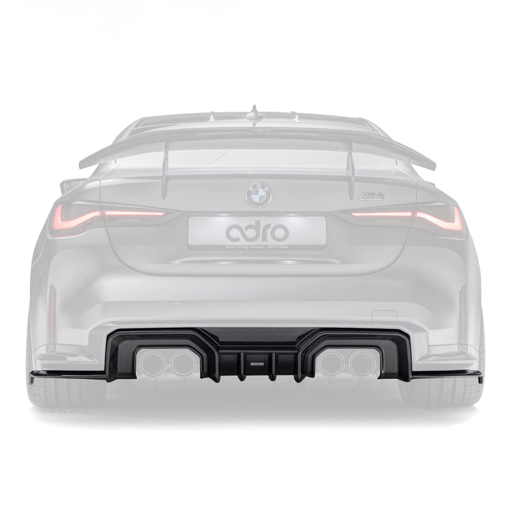BMW M3 G80 G81 & M4 G82 G83 Dry Carbon Fibre Rear Diffuser by Adro (2021+) - AUTOID® - Rear Diffusers - Adro