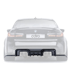 BMW M3 G80 G81 & M4 G82 G83 Dry Carbon Fibre Rear Diffuser by Adro (2021+) - AUTOID® - Rear Diffusers - Adro