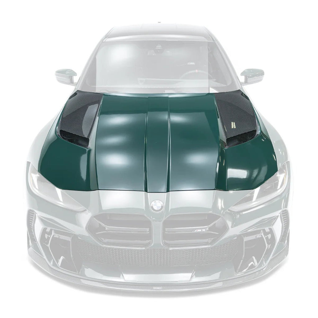 BMW M3 G80 G81 & M4 G82 G83 Dry Carbon Fibre V2 Front Bonnet by Adro (2021+) - AUTOID® - Front Hood - Adro