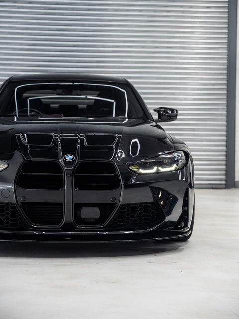BMW M3 G80 G81 & M4 G82 G83 EVO-S Gloss Black Front Kidney Grilles by ZAERO (2021+) - AUTOID® - Front Grille - Zaero Design