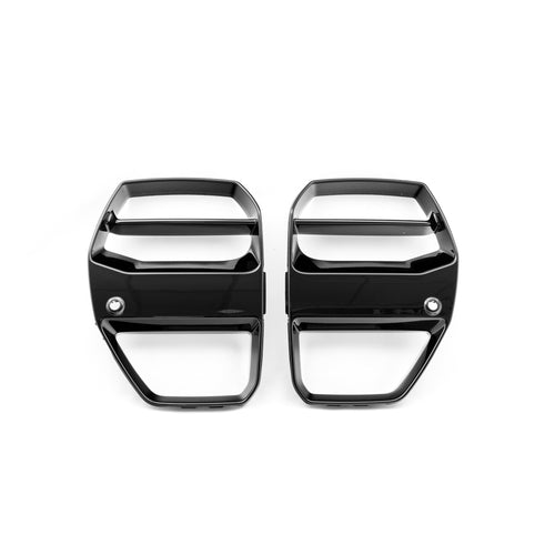 BMW M3 G80 G81 & M4 G82 G83 EVO-S Gloss Black Front Kidney Grilles by ZAERO (2021+) - AUTOID® - Front Grille - Zaero Design