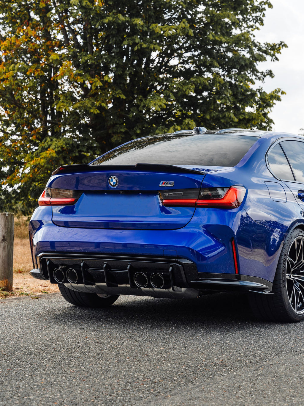 BMW M3 G80 G81 & M4 G82 G83 EVO-S Gloss Black Rear Diffuser by ZAERO (2021+) - AUTOID® - Rear Diffusers - Zaero Design