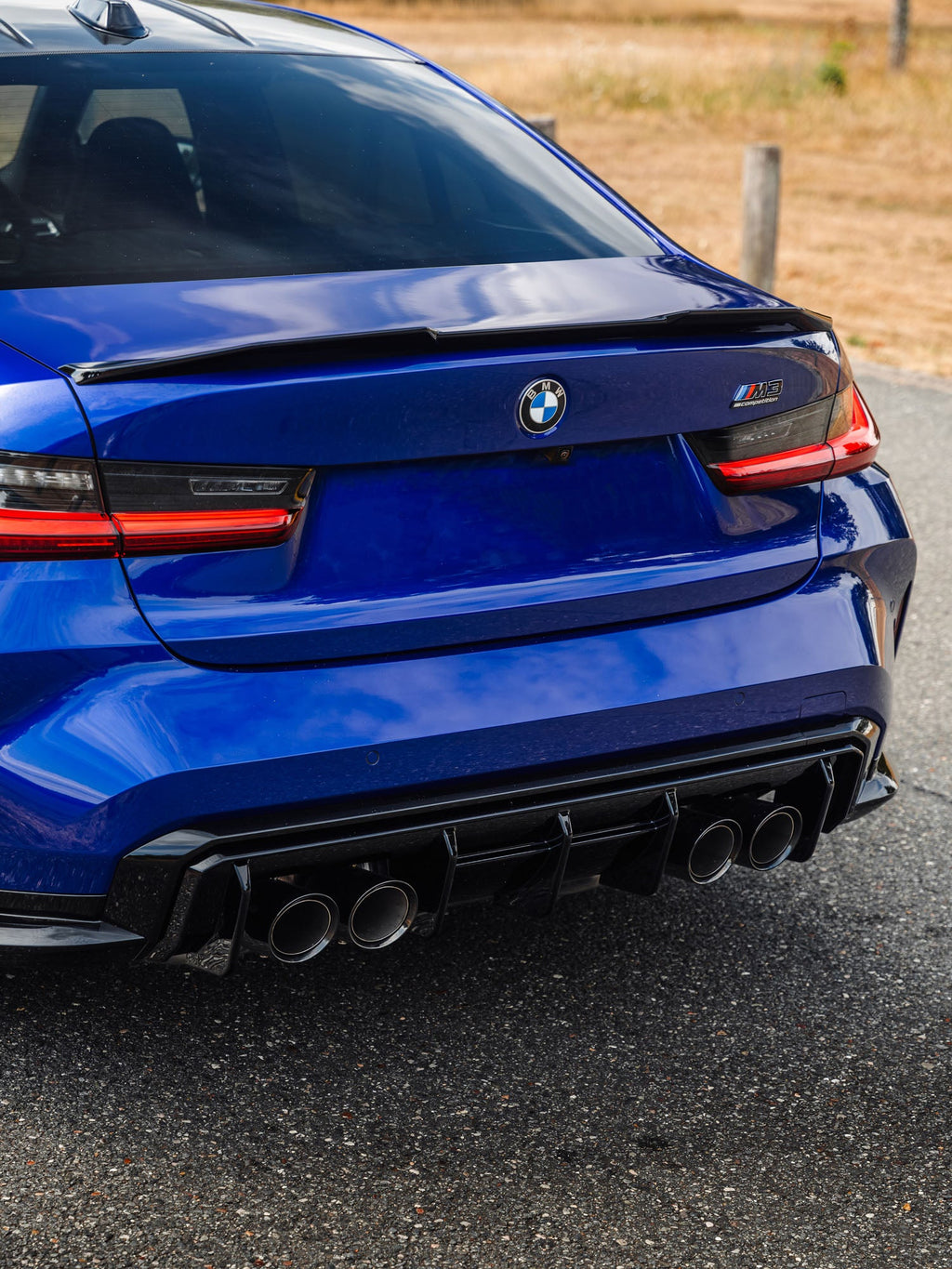 BMW M3 G80 G81 & M4 G82 G83 EVO-S Gloss Black Rear Diffuser by ZAERO (2021+) - AUTOID® - Rear Diffusers - Zaero Design