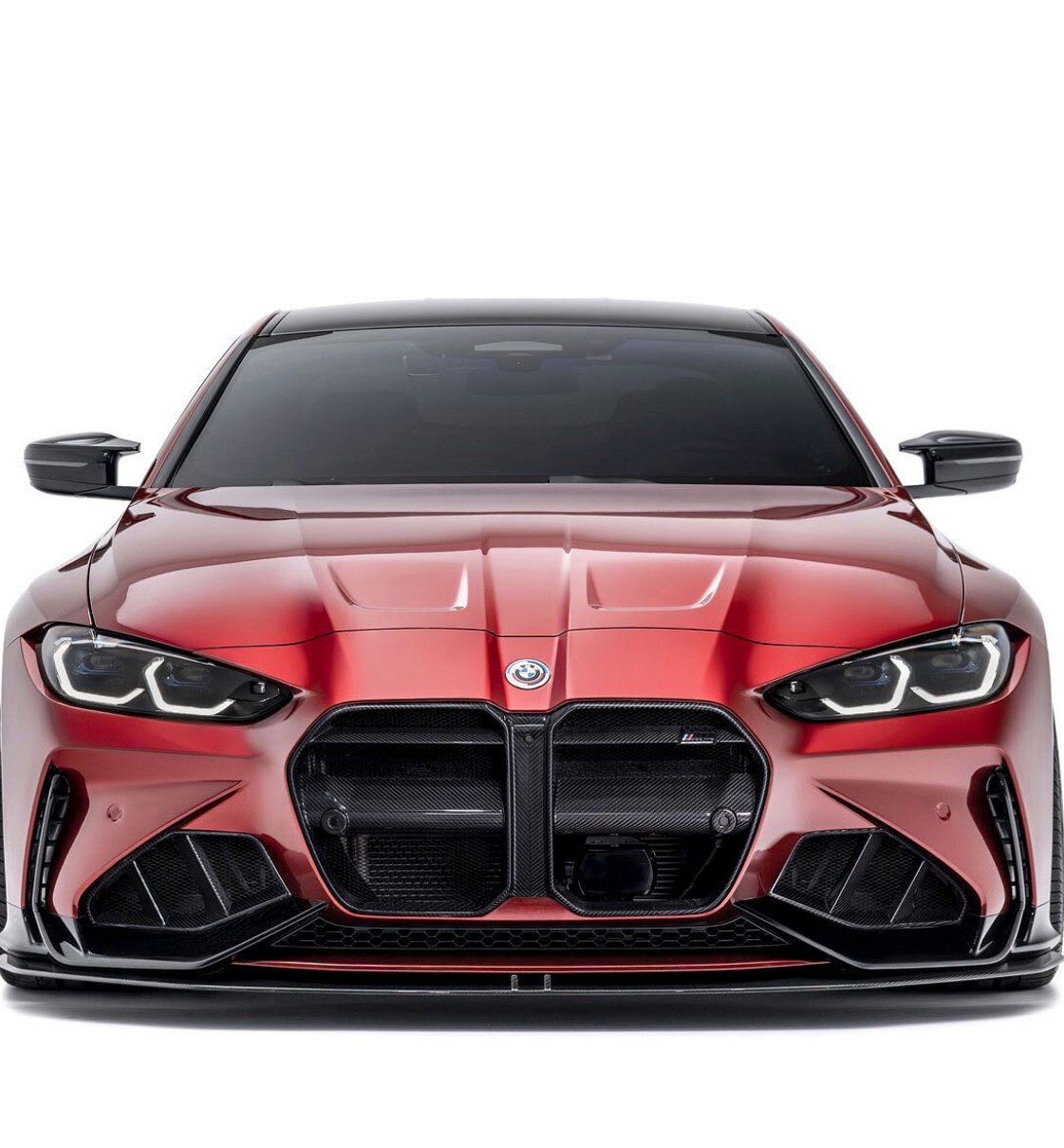 BMW M3 G80 G81 & M4 G82 G83 Pre - Preg Carbon Fibre Front Grilles & Front Ducts Set by Adro (2021+) - AUTOID - Front Grille - Adro