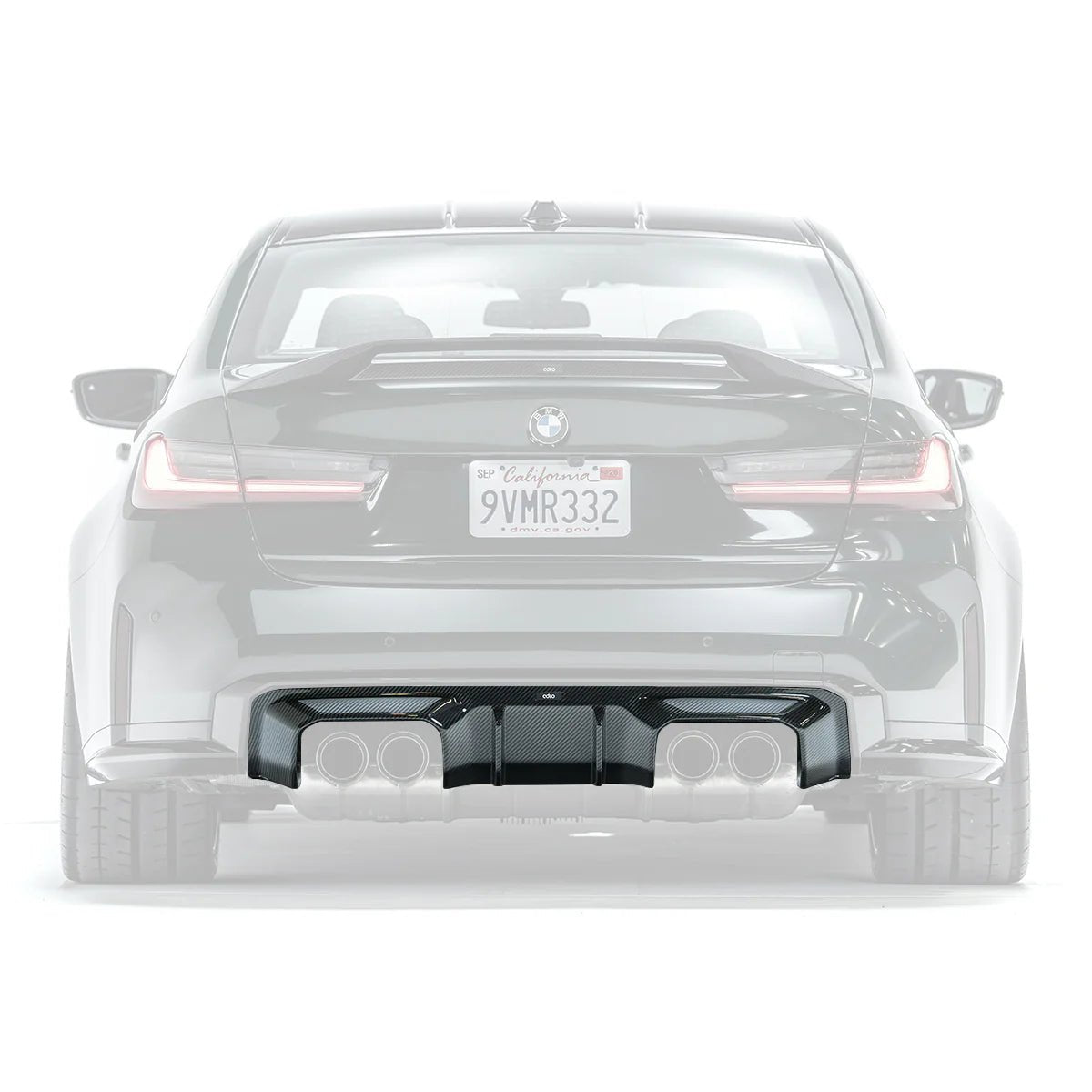 BMW M3 G80 G81 & M4 G82 G83 Pre-Preg Carbon Fibre Rear Diffuser V2 by Adro (2021+) - AUTOID® - Rear Diffusers - Adro