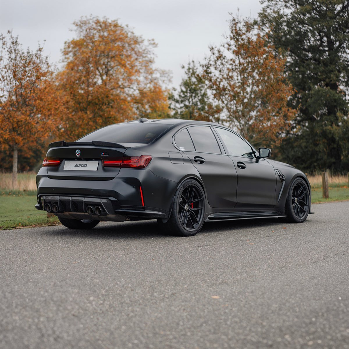 BMW M3 G80 G81 Pre-Preg Carbon Fibre PR-1 Side Skirts by TREVORA (2020+) - AUTOID® - Side Skirts & Winglets - TREVORA
