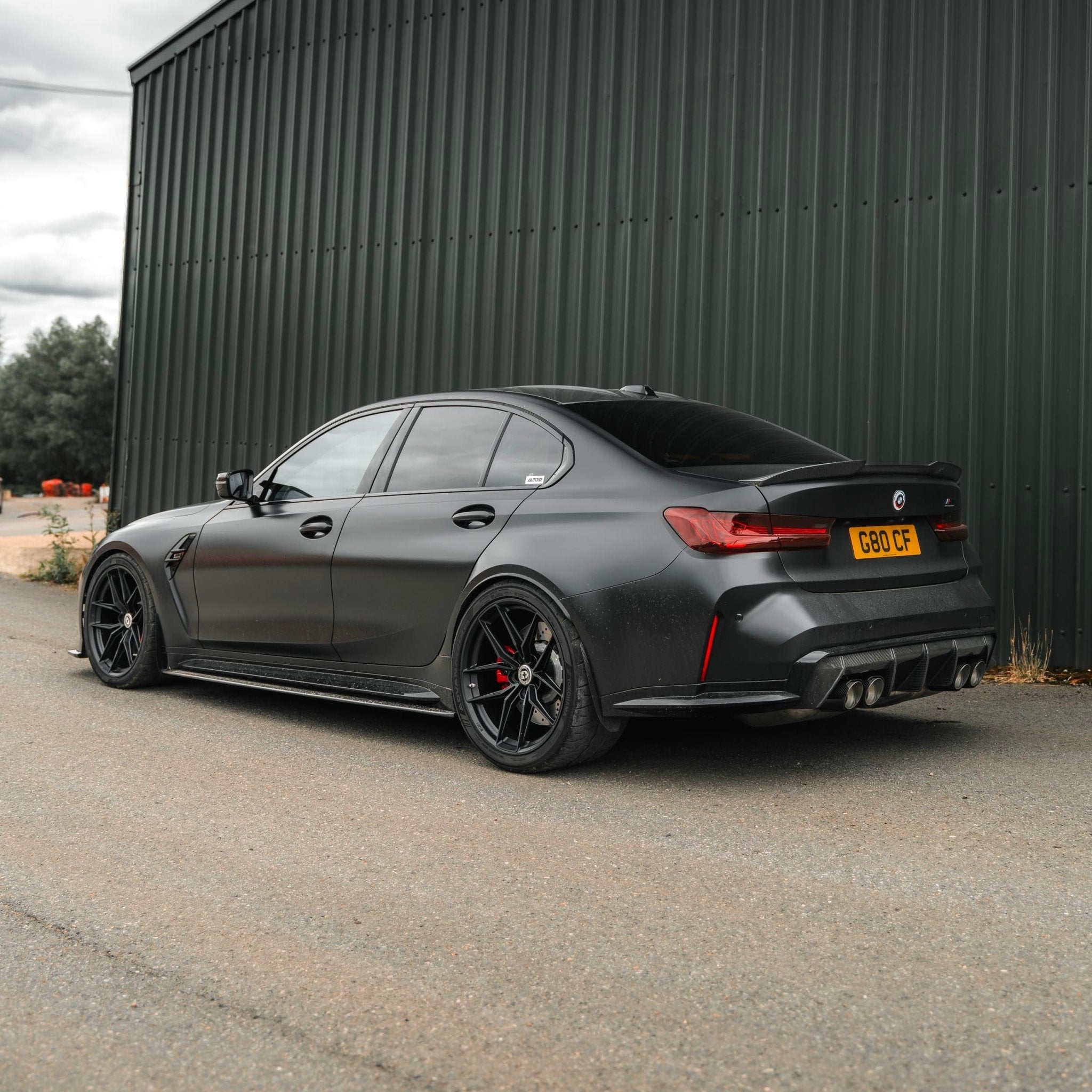 BMW M3 G80 G81 Pre-Preg Carbon Fibre PR-1 Side Skirts by TREVORA (2020+) - AUTOID® - Side Skirts & Winglets - TREVORA