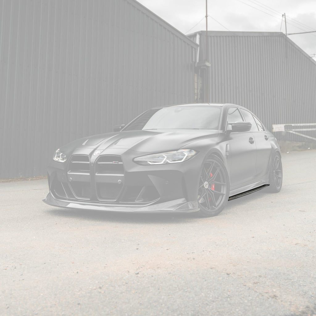 BMW M3 G80 G81 Pre-Preg Carbon Fibre PR-1 Side Skirts by TREVORA (2020+) - AUTOID® - Side Skirts & Winglets - TREVORA