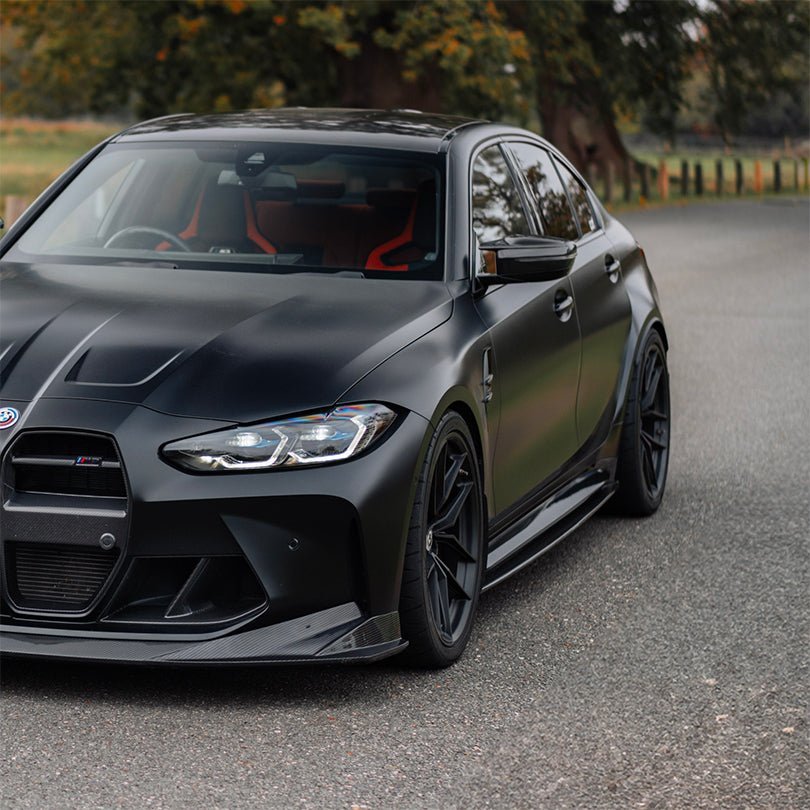 BMW M3 G80 G81 Pre-Preg Carbon Fibre PR-1 Side Skirts by TREVORA (2020+) - AUTOID® - Side Skirts & Winglets - TREVORA
