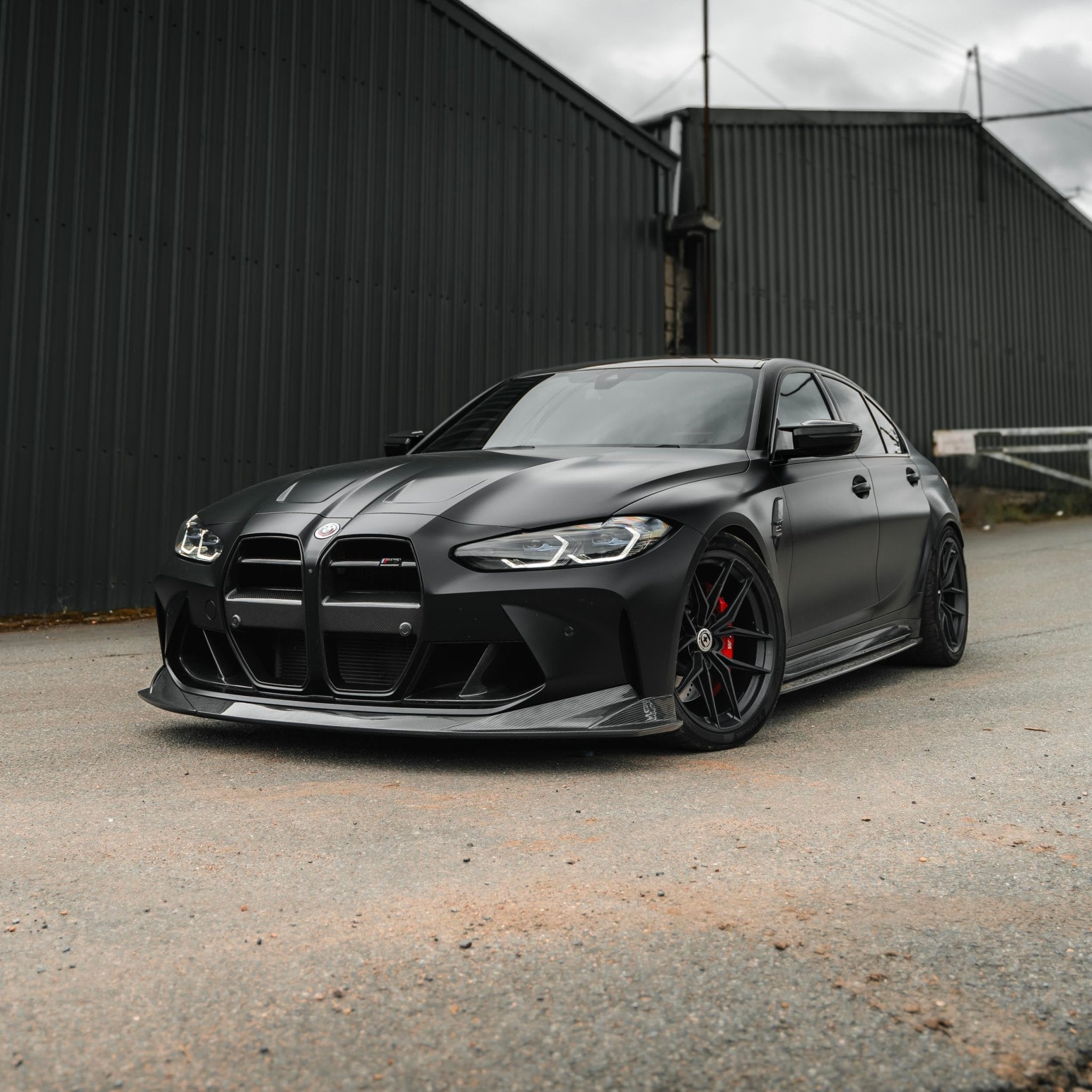 BMW M3 G80 G81 Pre-Preg Carbon Fibre PR-1 Side Skirts by TREVORA (2020+) - AUTOID® - Side Skirts & Winglets - TREVORA